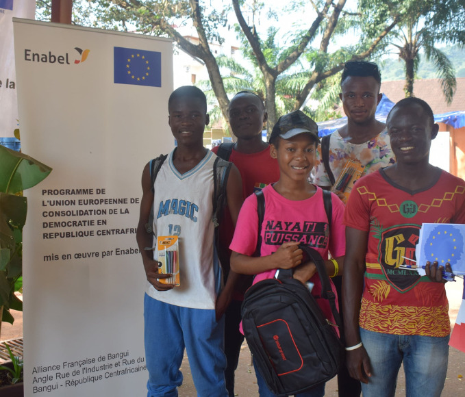 group of young people taking part in workshop