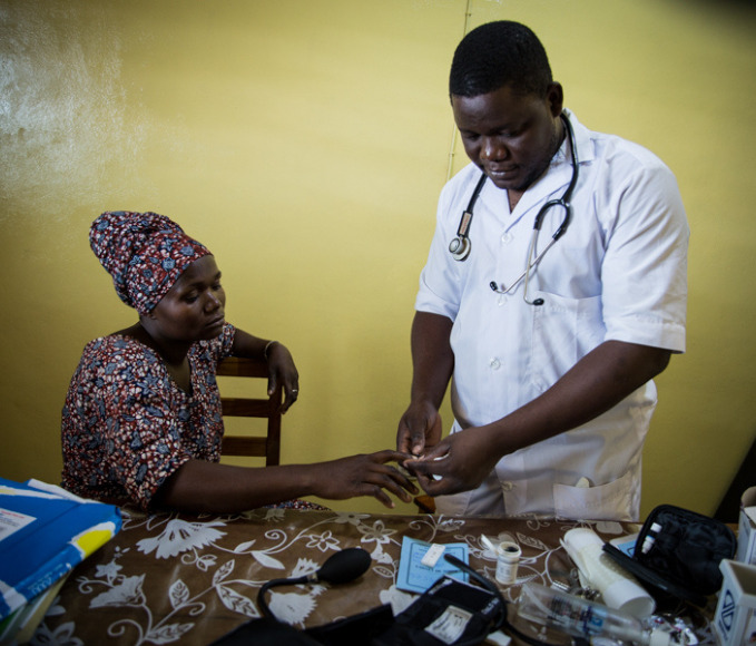 doctor with a patient