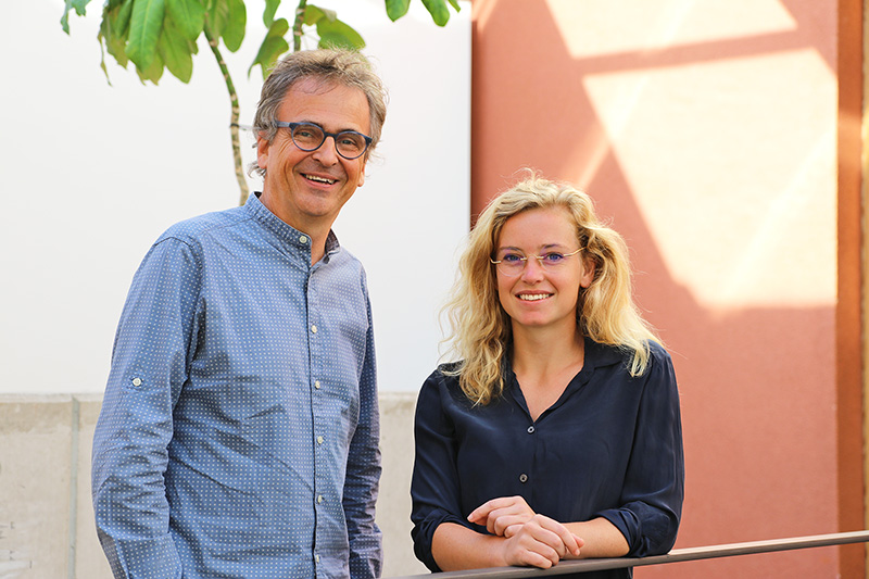 two enabel experts from Brussels